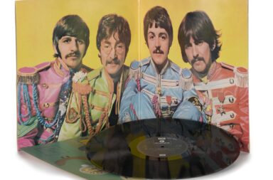 Sgt Pepper's Lonely Hearts Club Band', vinyl LP record by The Beatles, recorded in 1967.
