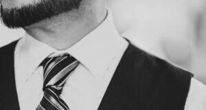 stylish man with elegant accessories