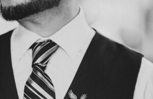 stylish man with elegant accessories