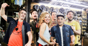 banda eymo en bicicletería donde grabaron su live session
