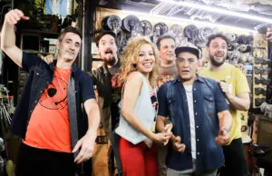 banda eymo en bicicletería donde grabaron su live session