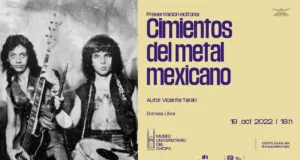 flyer de la presentación del libro cimientos del metal mexicano