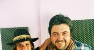 rebeca gimenez y leo fernandez grabando