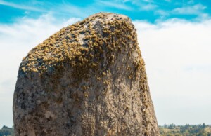 view of a boulder